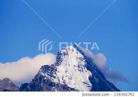 Cloud-covered summit of the Eiger [Grindelwald, Switzerland] 116302761