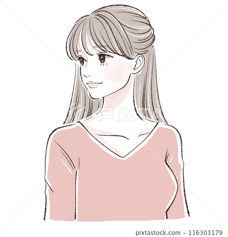 婦女和女孩插畫素材 婦女和女孩插畫素材 116303179