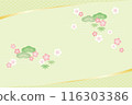 Japanese style background with Japanese patterns 116303386