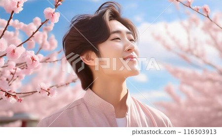 Fresh breeze, blue sky and young man People Beauty Hair care Beauty Flowers Sky Fresh breeze, blue sky and young man People Beauty Hair care Beauty Flowers Sky 116303913