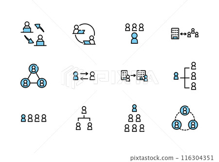 人員組織圖表圖示業務集 人員組織圖表圖示業務集 116304351