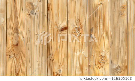 Realistic illustration of a background made of textured pine wood textures 116305168
