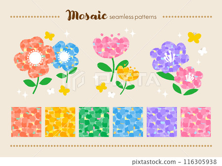 Mosaic pattern set Mosaic pattern set 116305938