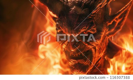 帶有魔鬼形象的圖形 116307388