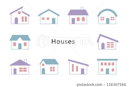 房屋薰衣草和天藍色窗戶宇宙 116307568