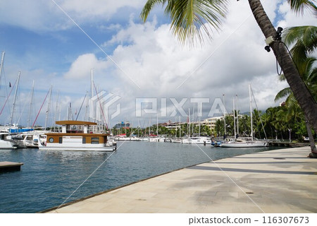 Tahiti harbor view 116307673