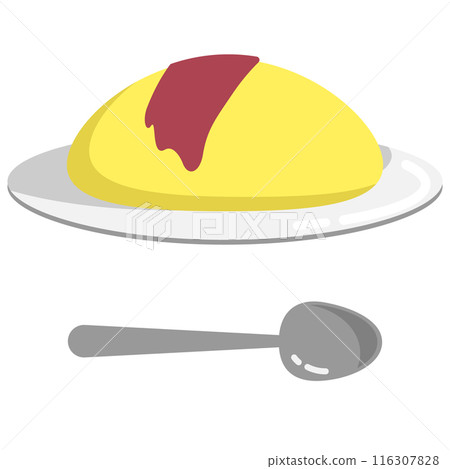 盤子裡的蛋包飯 盤子裡的蛋包飯 116307828