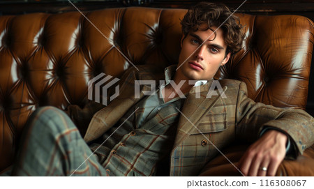 Nostalgic throwback to the golden age of gangsters, complete with vintage clothing 116308067