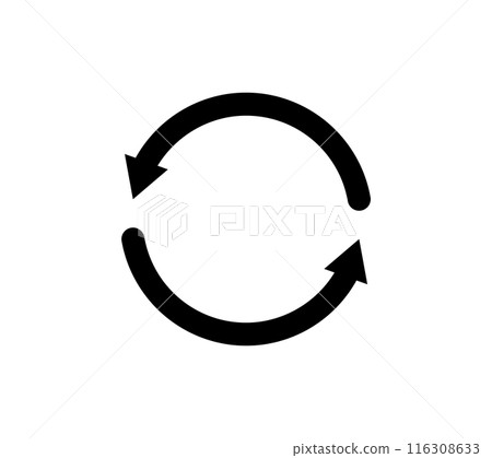 Simple rotating arrow icon 116308633