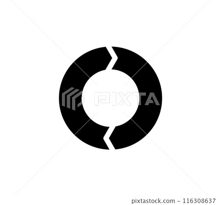 簡單的旋轉箭頭圖標 簡單的旋轉箭頭圖標 116308637