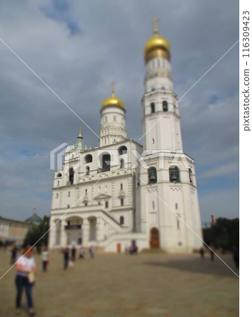 Russia Moscow Kremlin Ivan the Great Bell Tower Diorama style 116309423