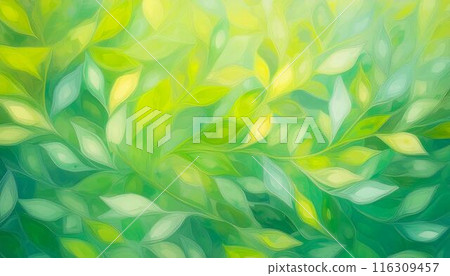 Watercolor style leaf background illustration 116309457