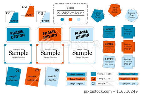 Easy to use, simple and stylish frame set in casual pop colors Easy to use, simple and stylish frame set in casual pop colors 116310249