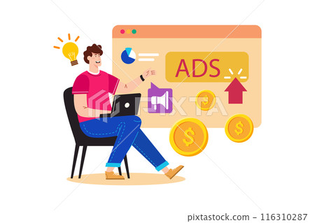 A PPC (Pay-Per-Click) expert manages online advertising campaigns for a business. A PPC (Pay-Per-Click) expert manages online advertising campaigns for a business. 116310287
