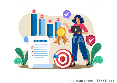 A manager conducts employee performance reviews. A manager conducts employee performance reviews. 116310533