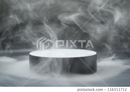 Empty podium or stage of cylinder shape for shows Empty podium or stage of cylinder shape for shows 116311712