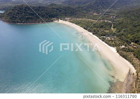 Tropical beach with blue sky Koh Kood or Koh Kut Thailand. 116311780