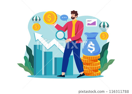 Growth management by a businessman Growth management by a businessman 116311788