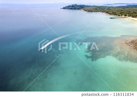 Tropical beach with blue sky Koh Kood or Koh Kut Thailand. Tropical beach with blue sky Koh Kood or Koh Kut Thailand. 116311834