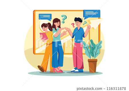 Marketing Team Discussion On Data Analysis 116311878