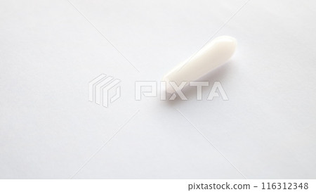 White medical drug suppository 116312348