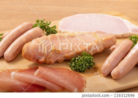 加工肉類（生火腿、手捲烤火腿、白烤火腿、香腸） 116312696