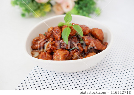 delicious teriyaki chicken as a background delicious teriyaki chicken as a background 116312718