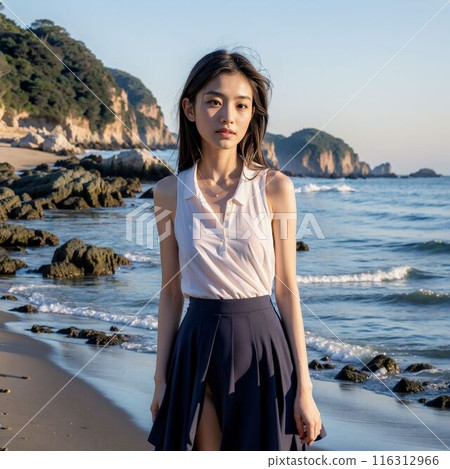 擺在海灘上的女人 擺在海灘上的女人 116312966