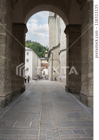 the historic center of Salzburg, Austria 116313135