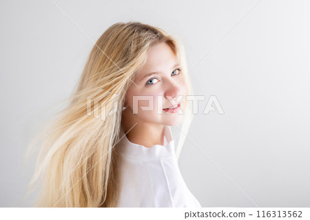 外國女人，長髮飄逸，金髮女郎 116313562