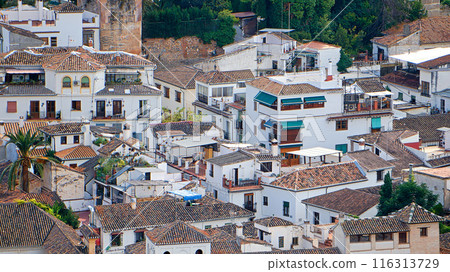 Albaicin district: Residential area [Granada, Spain] 116313729