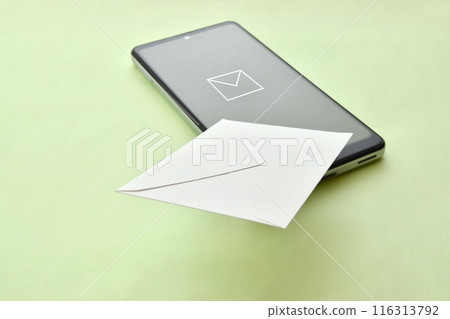 智慧型手機和電子郵件的圖像 116313792