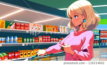 A woman shopping 116314602