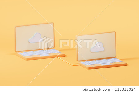 Cloud computing concept, 3d rendering. Cloud computing concept, 3d rendering. 116315024