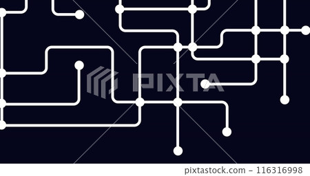 Image of integrated circuit on black background Image of integrated circuit on black background 116316998
