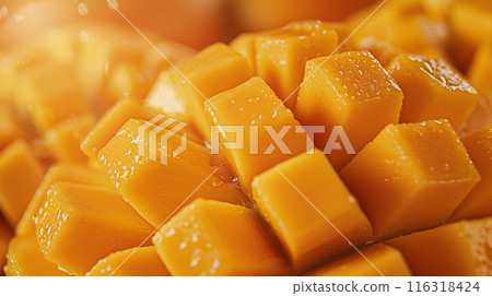 Close-up of cut mango 116318424