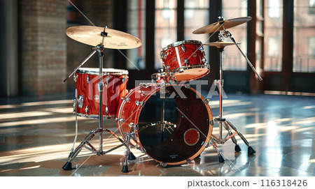 Drums lined up 116318426