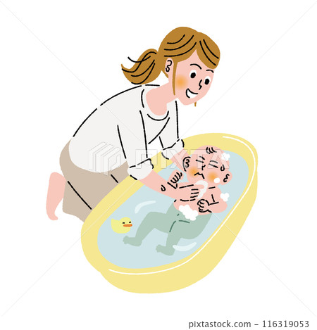 Childcare_Baby_Bathing Childcare_Baby_Bathing 116319053