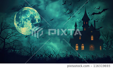 Mystic Haunted Mansion and Full Moon 116319693