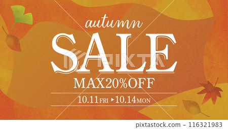 Autumn sale advertising material_horizontal 116321983