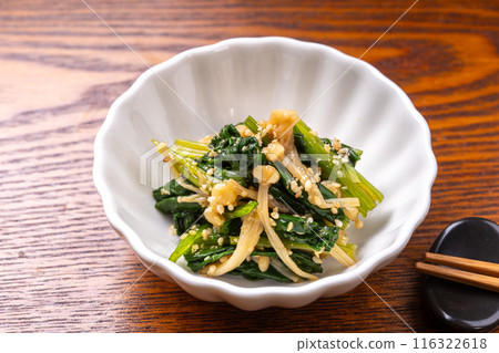 菠菜金針菇佐芝麻醬 116322618