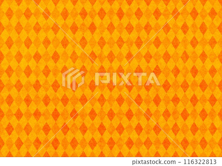 毛氈材質橘色格子圖案 116322813
