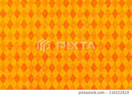 毛氈材質橘色格子圖案 116322819