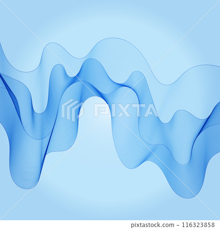 Blue abstract blue wave. Vector background for presentation. eps 10 116323858
