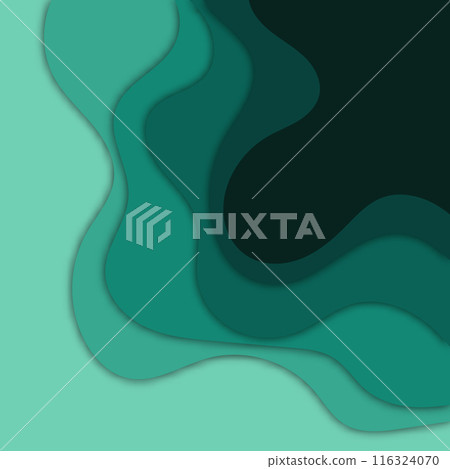 Abstract blue paper cut background with simple shapes. Modern vector illustration for concept design. Realistic 3d layered smooth bending objects. eps 10 Abstract blue paper cut background with simple shapes. Modern vector illustration for concept design. Realistic 3d layered smooth bending objects. eps 10 116324070