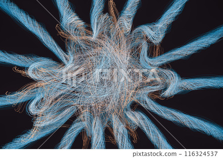 geometry, striped, curls 116324537