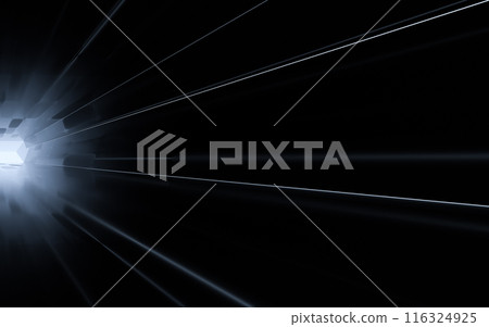 Dark tunnel background, 3d rendering. 116324925