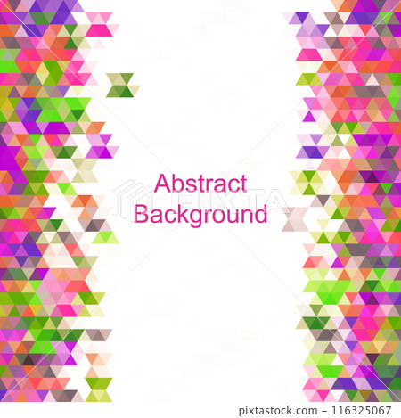 Colored triangles. Geometric background. Abstract vector background. eps 10 116325067
