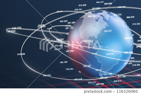 futuristic, communication, map 116326060