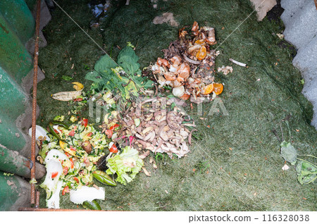 Processing of organic waste, compost preparation 116328038